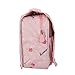 TZWNS Waterproof Lady Beauty Travel Kit Holder Organizer Bathroom Make Up Storage Cosmetic Makeup Bag Carry Case Pouch Organizer Toiletry Travel Wash Bag with Hanging Hook for Women Men(Pink Cherry)