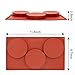 2-Pack 3-Cavity Cake Molds Silicone Resin Coaster Mold 3.9 Inch Round Disc Non-Stick Baking Molds, Mousse Cake Pan, French Dessert, Pie, Candy, Soap, Dia 10cm