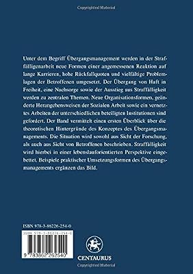 Ubergangsmanagement Und Der Ausstieg Aus Straffalligkeit