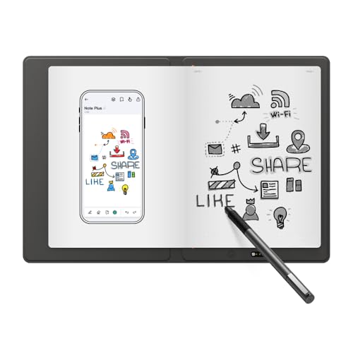 XPPen Note Plus A5 Cuaderno Digital Notebook Smart Bluetooth con Lápiz sin Batería, EMR con 8,192 Niveles de Sensibilidad Tableta de Notas Digital para Tomar Notas, Escribir, Dibujar