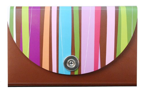 Carolina Pad Hot Chocolate 13-Pocket Coupon Organizer Pixie Sticks Design, 1.25 x 6.75 x 3.75 Inches (15023)