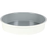 SUR LA TABLE Kitchen Essentials Bake Sale 9 Inch PFOA, PFAS, PTFE Free Nonstick Round Cake Pan - Linen White