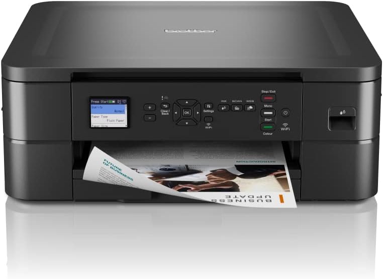 Brother DCP-J1050DW Wireless Colour Inkjet Printer 3-in-1 UK Plug Black