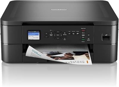 Brother DCP-J1050DW Wireless Colour Inkjet Printer 3-in-1 UK Plug Black