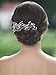 Unicra Bride Wedding Hair Pins Silver Bridal Hair Accessories Pearl Hair Piece for Women and Girls (Pack of 3)