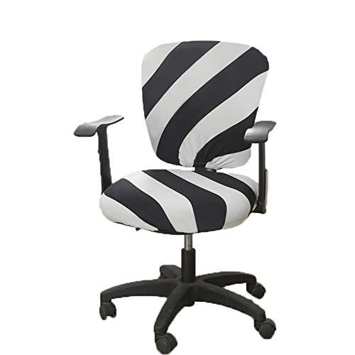wonderfulwu Stretch Chair Covers Spandex Office Computer Chair Cover Removable Washable Rotate Swivel Chair Protective Covers