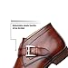 La Milano Mens Winter Ankle Dress Boots Slip on Monk Strap Buckle Comfortable Chukka Plain Toe Leather Oxford Boots for Men
