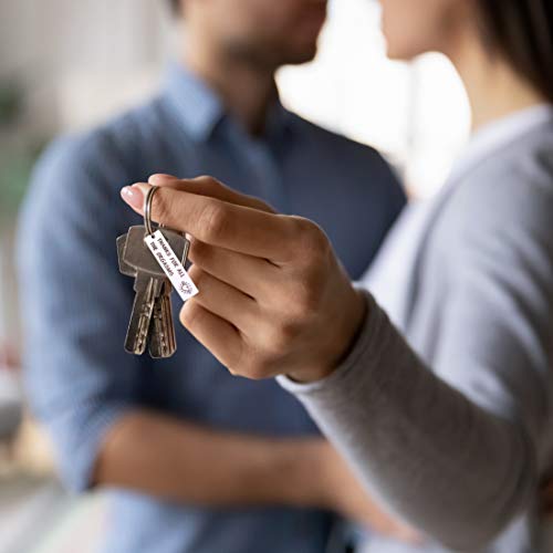 Funny Stainless Steel Keychain for Boyfriend Husband, Naughty Couple Gift, Thanks for All The Orgasms.