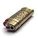 Lucklybestseller Vintage Floral Metal Lighter Case Cover Holder for Mini BIC Lighter J5 (Bronze)thumb 3