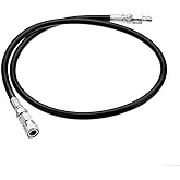Manloney LLC Universal 24" DN2 Microbore Hose 4500 PSI PCP Paintball Fill Whip with Foster Quick-Detach Assembly Male to Female HPA Fill Station (1/8 NPT Male DN2 Refill Hose)