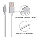 Cable, JOOMFEEN 10ft Nylon Braided Extra long 8pin USB Cord Cable Charger Wire For Apple iPhone se 7 7plus 6s 6s+ 6plus 6, 5s 5c 5, iPad Air mini 1/2/3, iPad 4, iPod 5, and iPod 7 - Silver