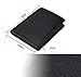 Wallet for Men With Coin Pocket RFID Leather Card Holder Big Trifold 3 ID Windows (Black Lichee Patten)