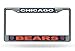 Rico Industries NFL Chicago Bears Standard Chrome License Plate Frame, 6 x 12.25-inches