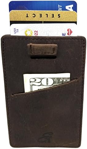 RFID Blocking Minimalist Front Pocket Wallet: Ultra Slim With Smart Pull Tab Pocket Wallet