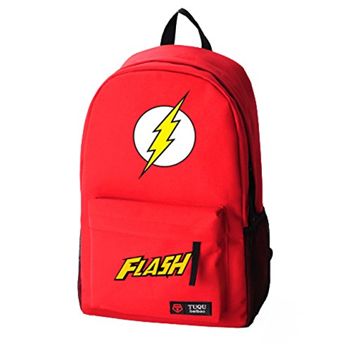 The Flashs Backpack Cool The Flashs Logo Backpack Durable Cosplay Backpack