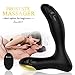 PALOQUETH Male Vibrating Prostate Massager Sex Toy with 2 Powerful Motors & 10 Stimulation Patterns for Wireless Remote Control Anal Pleasure, Unisex G Spot Vibrator Anal Sex Toy, Black