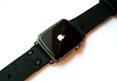 Series 6 Leather Apple Watch band, black watch band, Apple watch strap, iwatch band, apple watch series 1, 2, 3, 4, 5, 6