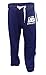 Men's Fleece Joggers Bottom Jogging Exercise Fitness Gym Sweat Cotton Trousers