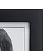 Malden 5x7 Picture Frame - Wide Real Wood Molding, Real Glass - Black
