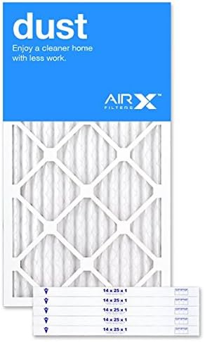 AIRx FiltersWICKED CLEAN AIR. MERV 8 Rating, Pleated Air Filter Dust Series - Made in the USA - Box of 6-14x25x1
