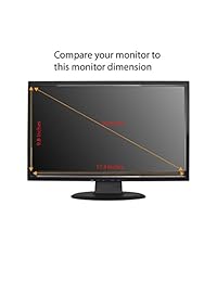 Anti Luz Azul Protector de visualización (3 unidades) para 20 inches Widescreen computadora de sobremesa Monitor. filtran la luz azul y aliviar Eye Strain para ayudarte a dormir mejor