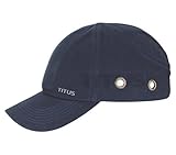 Titus Lightweight Safety Bump Cap - Baseball Style Protective Hat (Navy Blue)