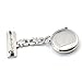 WZC Quartz Movement Stainless Steel Nurses Lapel Pin Watch with Gift Box