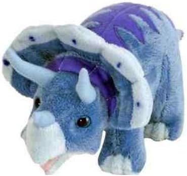 New Arrival 10" Blue Triceratops Dinosaur Plush Stuffed Animal Toy by All Seven