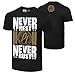 WWE Authentic Wear AJ Styles Never Rest, Never Rust T-Shirt Black Ink Heather Medium