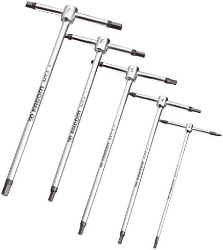 Facom 84TC.JE5 Set of 5 T Mm Male Keys, Multi, 5 PIECES
