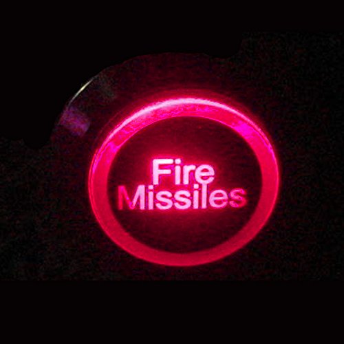 E Support 12V Car Vehicle Red LED Light Headlight Push Button Metal Toggle Switch 19mm Fire Missiles