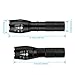 LED Tactical Flashlight 2-Pack, SHINE HAI 1000Lumens Bright Handheld Flash Light, High Powered 5 Modes Adjustable Focus and Zoomable Torch Light, Outdoor Water Resistant for Emergency Camping Hiking