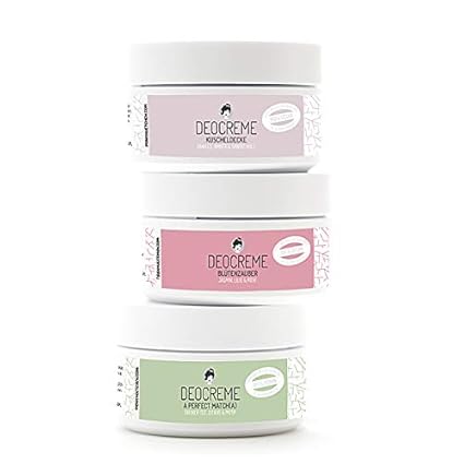 3x 50 ml - Bestsellerset - Naturkosmetik Deo Creme ohne Aluminiumsalze - natürliches Deodorant - vegan - unisex