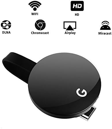 2018 Cymocho G5 Wireless Wifi Display Dongle, HDMI 1080P TV Receiver Adapter, Support Google Chrome for YouTube Miracast Airplay DLNA TV Stick for Android/ Mac/ iOS / Windows