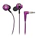 Audio Technica ATHCOR150PL In-Ear Headphones, Purple