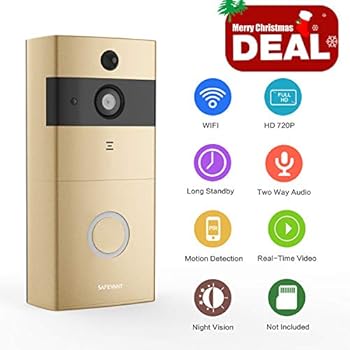TMEZON Video Doorbell, Smart Doorbell 720P HD Wifi