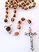 Olive Wood Rosary with Holy Land Earth - Soil - with Certificate of Authenticity