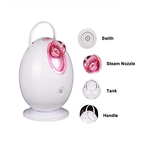 Facial Steamer, AnGeer Nano Ionic Professional Face Steamer for Sauna Spa Home Portable Steaming Device Humidifier Sprayer for Women Men Moisturizing Skin Clear Blackheads Acne Facial Hydration