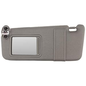 IAMAUTO 14928 New Sun Visor Left Driver Gray for 2007 2008 2009 2010 2011 Toyota Camry with VanityLight