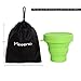 Meeeno Collapsible Silicone Cup for Sterilizing and Storing Menstrual Cup, Reusable and Foldable for Camping Hiking Travel and Outdoors