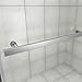 DreamLine Quatra 32 5/16 in. D x 46 5/8 in. W x 72 in. H Frameless Pivot Shower Enclosure in Brushed Nickel, SHEN-1132460-04