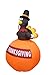 6 Foot Tall Happy Thanksgiving Inflatable Turkey on Pumpkin Perfect Thanksgiving Autumn LED Lights Decor Outdoor Indoor Holiday Decorations, Blow up Lighted Yard Lawn Decor Home Family Outside