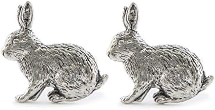 Rabbit English Pewter Cufflinks in Gift Box