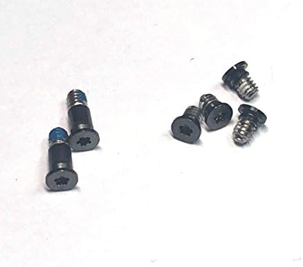 JUSTEC New Bottom Screws for MacBook Retina 13” A1706 with Touch Bar 2016-2018 6pcs (Black)
