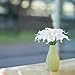 Bomarolan Calla Lily Artificial Flowers Real Touch Bridal Wedding Bouquet Latexs for Birthday Party Home Décor Pack of 24 (White)