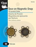 Dritz 759-38 Sew-On Magnetic Snap Set, Size