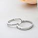 TIDOO Jewelry 1 Pair Wedding Rings for Women and Men Pure 925 Sterling Silver Jewelry Cubic Zirconia CZ Opening Couple Rings