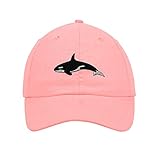 Orca Embroidered SOFT Unstructured Adjustable Hat Cap Soft Pink