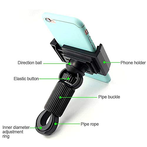 Umiwe Bike Phone Mount Bicycle Holder,Universal Cell Phone Holder for Bicycle Handlebars Compatible iPhone 8Plus/8/7Plus/7/6S,Galaxy S9/S9,S8 /S8/S7/S6 and Other Devices - Thumbnail 2