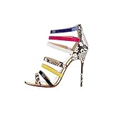 Shoesofdream Women's Multicolor Ember Patent Dress Pump 9.5 M US